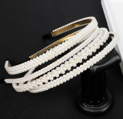 New Sample design Imitation Pearl Hair Band Girls Hair Accessories Women Headband Wedding Party Bridal Hair Hoop
