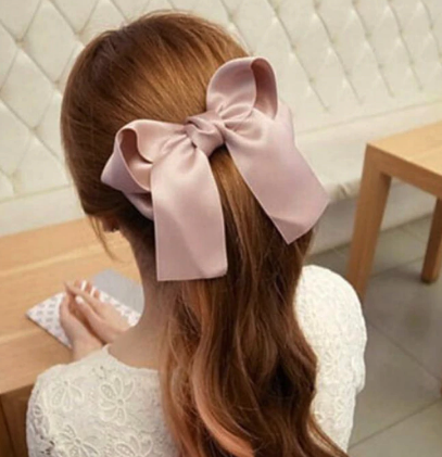 Hot Women Bow Ribbon Hair Clips Boutique girl women Shining bling Hair Bows With Clip Hairpins For Girl Hair Accessories